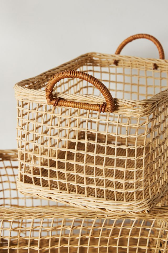 Rattan Cabouche Baskets, Set of 2 #3