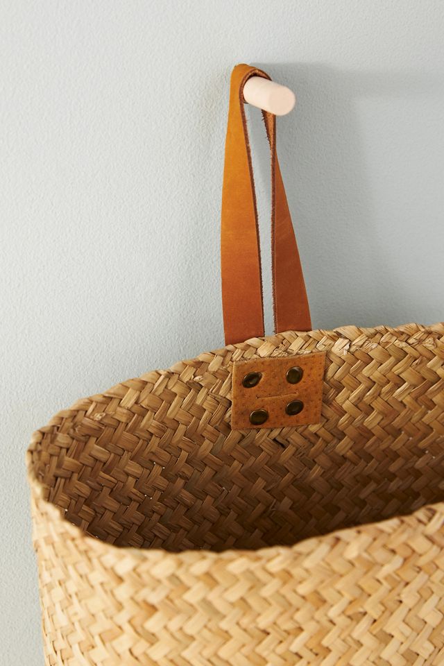 Seagrass Hanging Book Basket #1