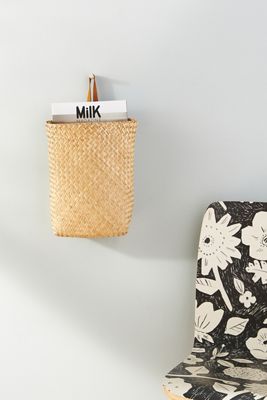 Seagrass Hanging Book Basket