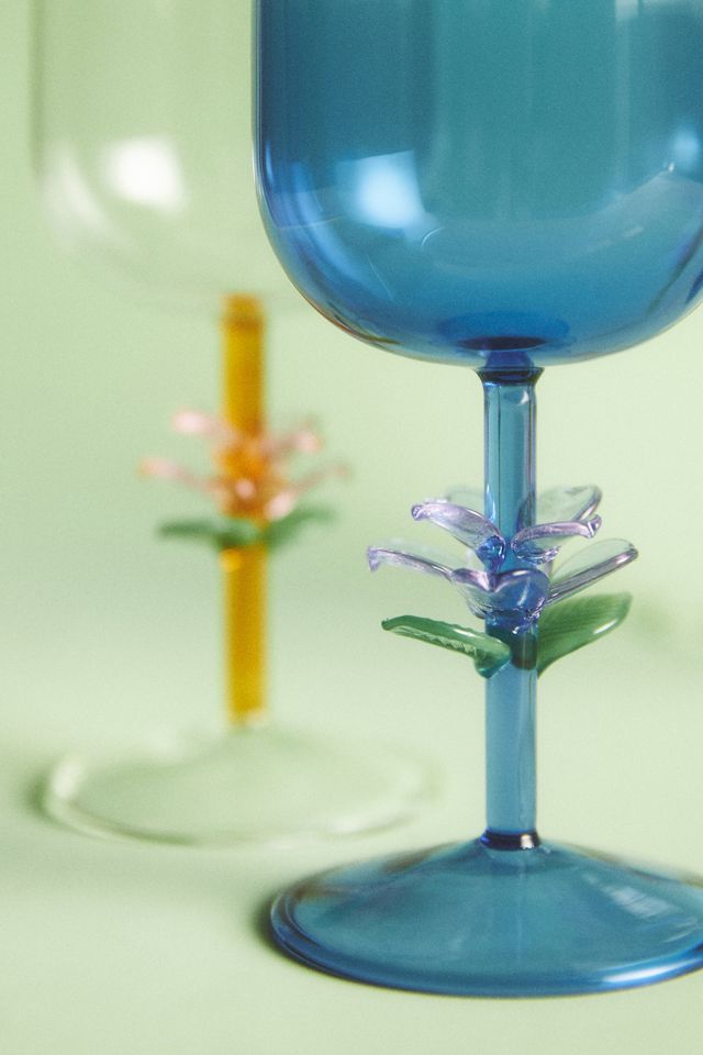 Pernille Rosenkilde Flower Wine Glasses, Set of 4 #1