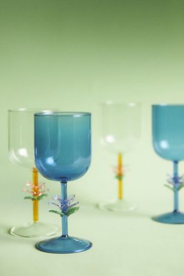 Pernille Rosenkilde Flower Wine Glasses, Set of 4