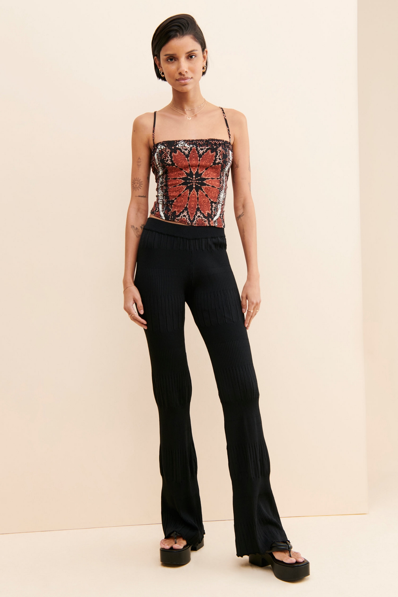 En Saison Knit Cinched Pants