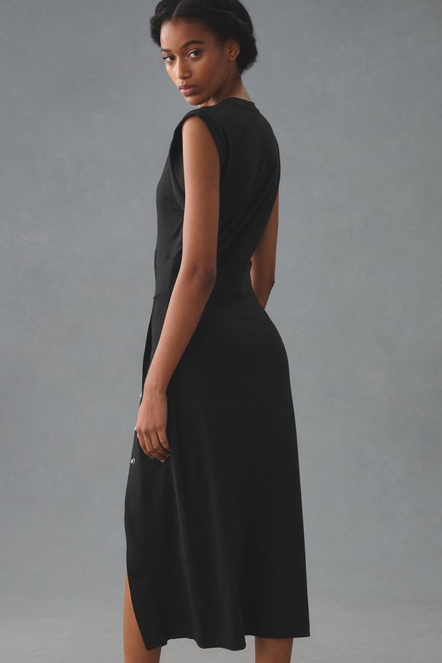 grey state chiara midi dress Grey State Chiara Midi Dress 3X / Blue Motif