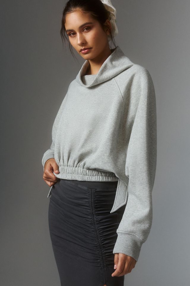 Daily Practice by Anthropologie Long Sleeve Funnel Neck Sweatshirt