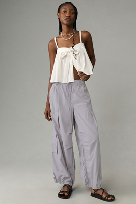 Daily Practice By Anthropologie Base Jump Parachute Pants In Purple