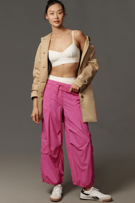 Daily Practice By Anthropologie Base Jump Parachute Pants In Pink