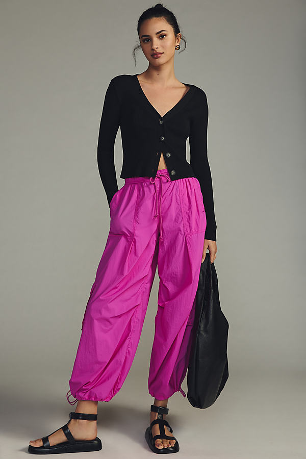 Daily Practice By Anthropologie Base Jump Parachute Pants In Pink