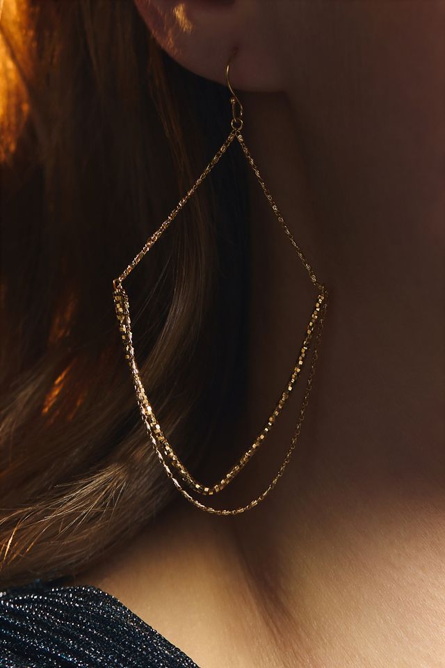 Delicate Chain Chandelier Earrings #3