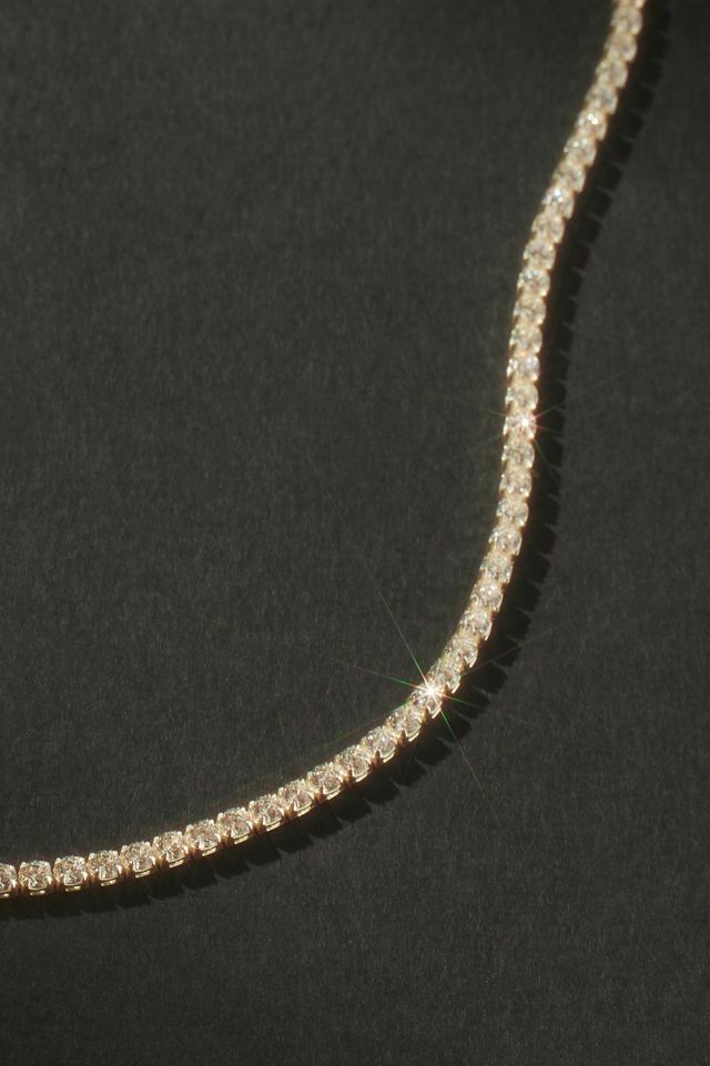 By Anthropologie Pavé Tennis Necklace #1