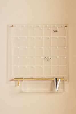 Russell + Hazel Acrylic Monthly Wall Calendar Bundle In Clear