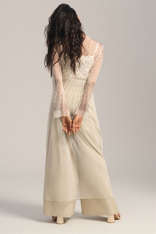 By Anthropologie Embellished Sheer Kimono #3
