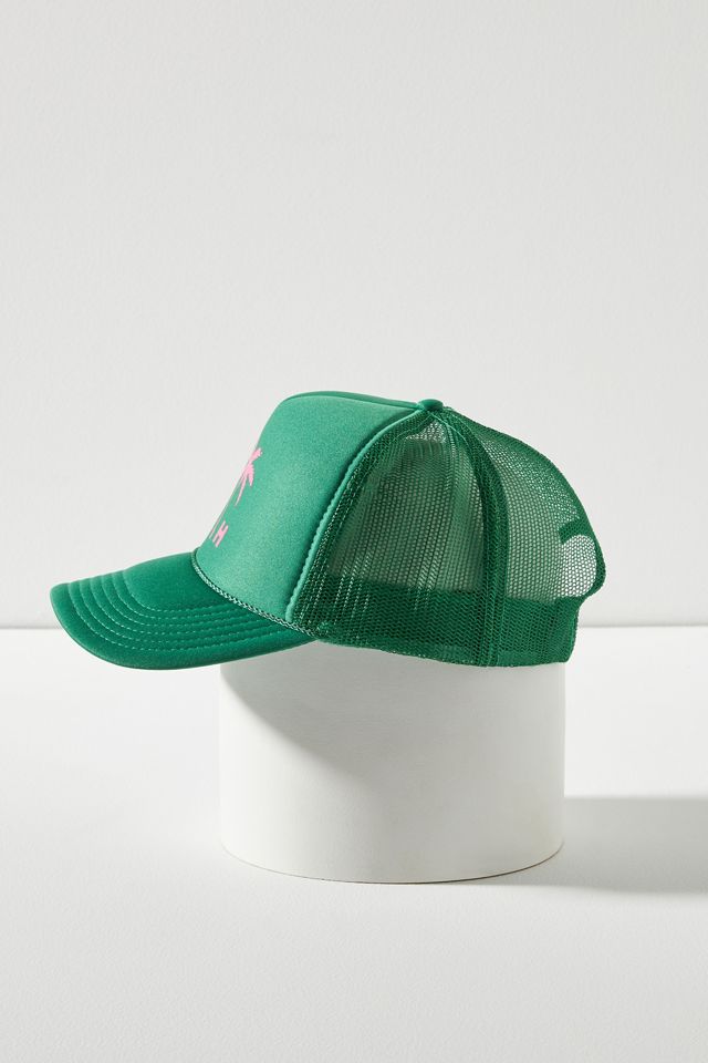 Ascot + Hart Palm Trucker Cap | Anthropologie display picture 1