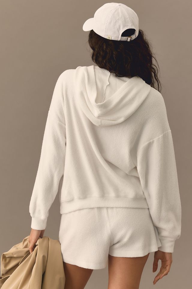 Sundry Lace-Up Sherpa Hoodie #2