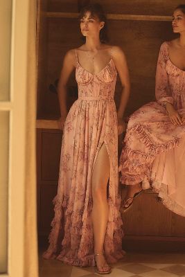 Chiffon Bridesmaid Dresses BHLDN Weddings Anthropologie