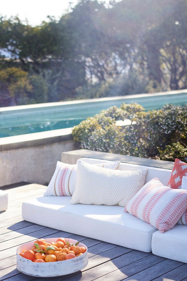 Dotted Dandelion Outdoor Pillow #3