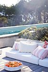 Coral Stripe Outdoor Pillow #1