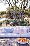 Coral Stripe Outdoor Pillow #2