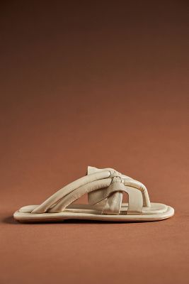 Intentionally Blank Cha Slide Sandals In Beige