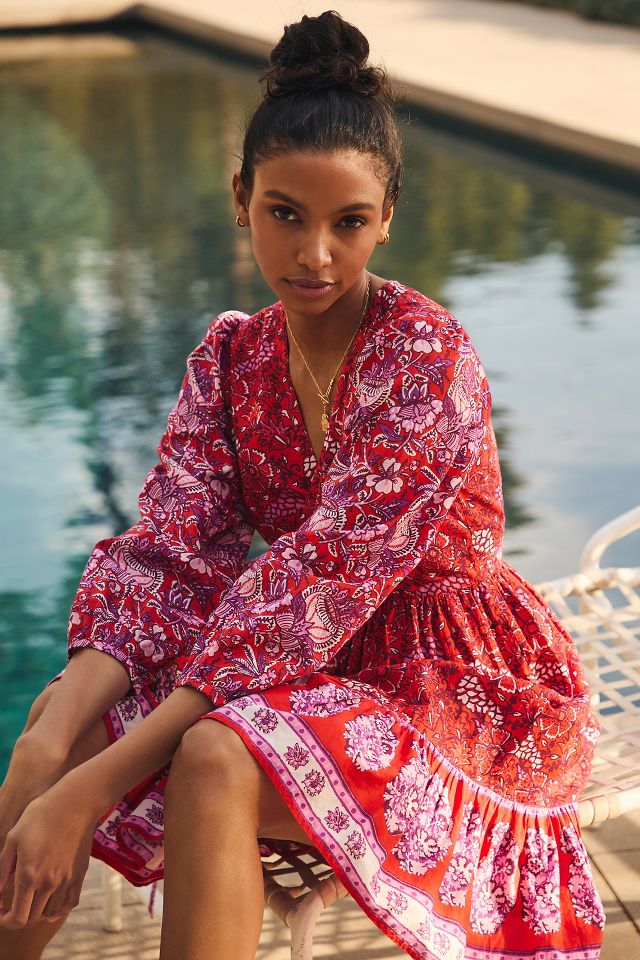 Ro's Garden Drew Long-Sleeve Dress | Anthropologie