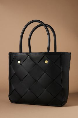 Nisolo Handwoven Carry-all Satchel In Black