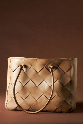 Nisolo Carry-all Handwoven Tote In Beige
