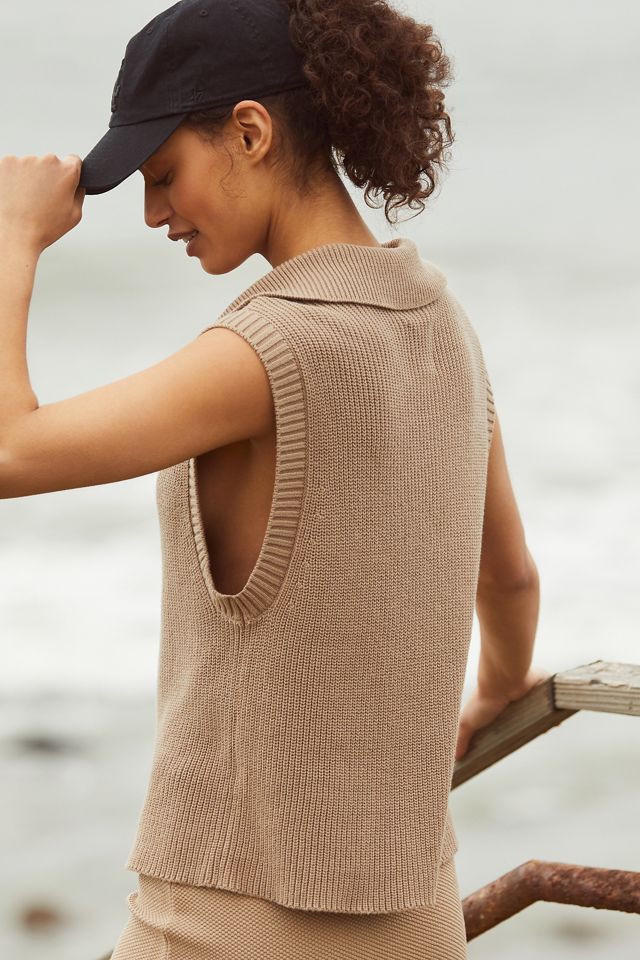 Lune Active Olivia Half-Zip Sweater Vest #1