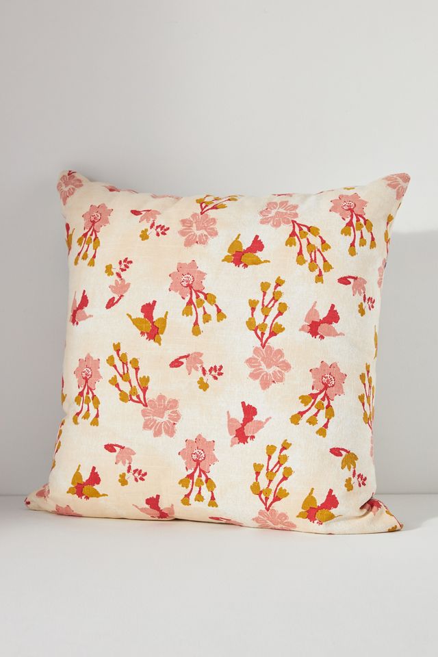 Mirelle Hand-Embroidered Cotton Pillow #1