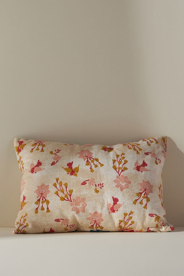 Mirelle Hand-Embroidered Cotton Pillow #4