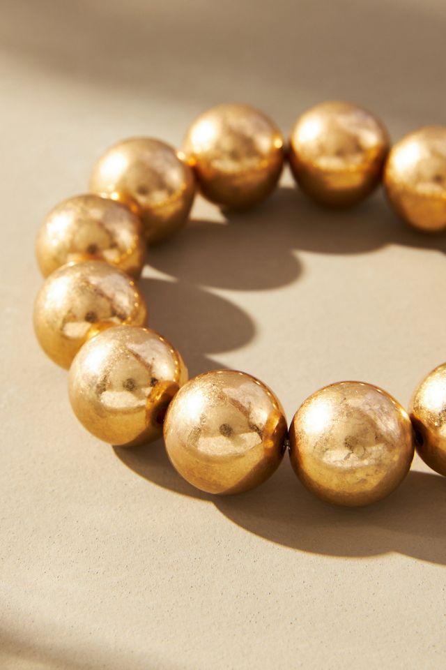 Gold Beaded Bracelet #1