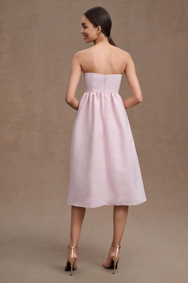 Sachin & Babi Blaine Strapless Bow Taffeta Midi Dress #2