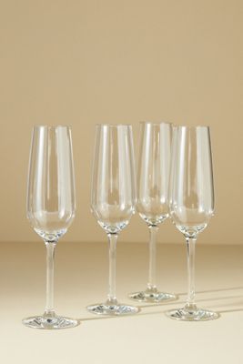 Tossware Tritan Flutes, Set of 4