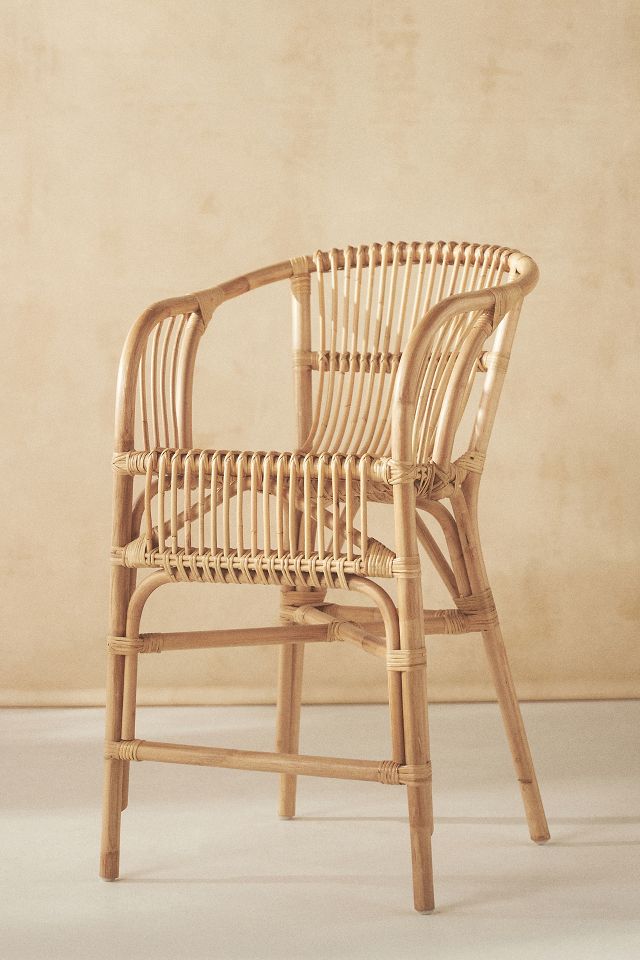 Rattan chair anthropologie hot sale