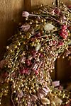 Dried Flax, Statice, Lagarus Wreath #1