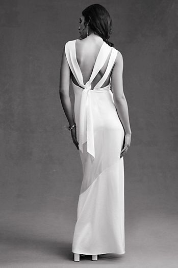 Significant Other Lana Cowl-Neck Satin Gown