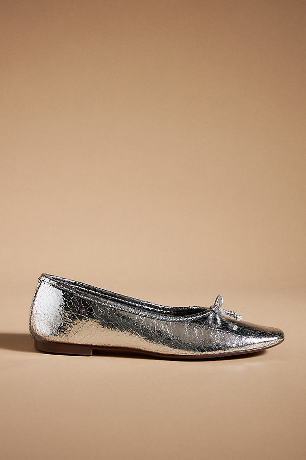 Schutz Arissa Ballet Flats In Silver
