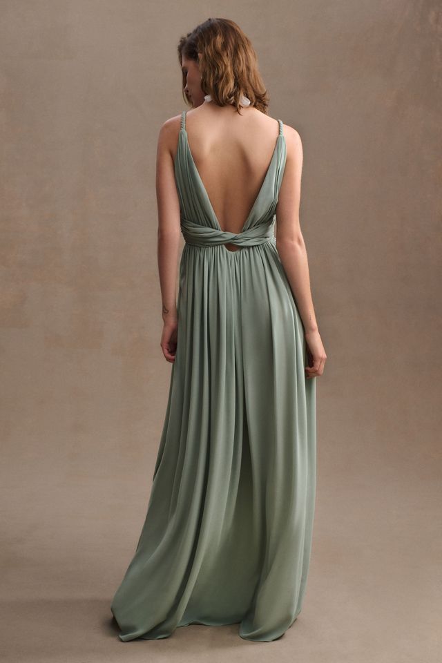 Ronny Kobo Adi Plunge V-Neck Gown #3