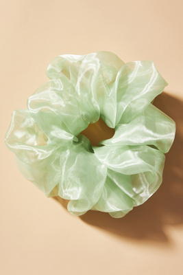 Scrunchie grande in Organza Corallo