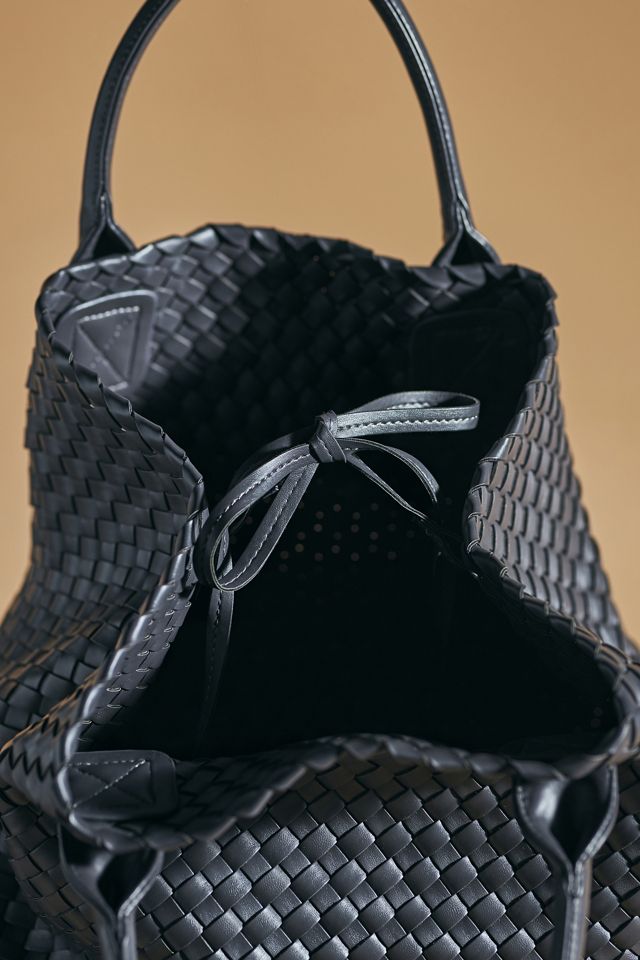 Woven Faux Leather Tote #2