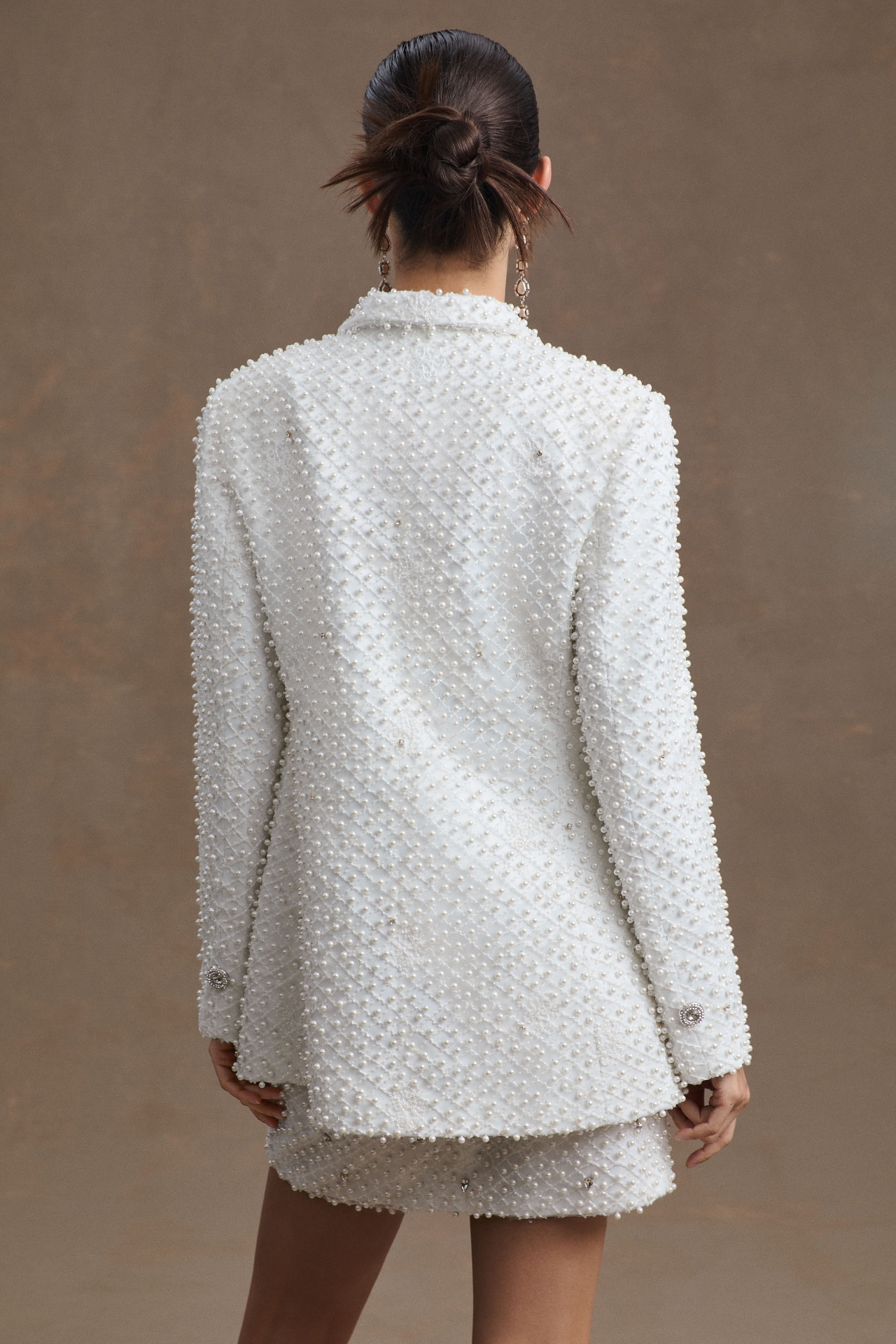 Morphine Fashion Hypnotized Pearl-Embellished Bridal Blazer