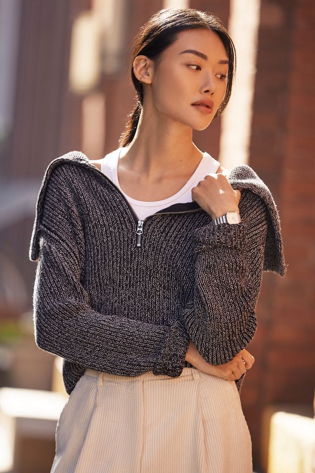 Varley Elise Half-Zip Sweater | Anthropologie