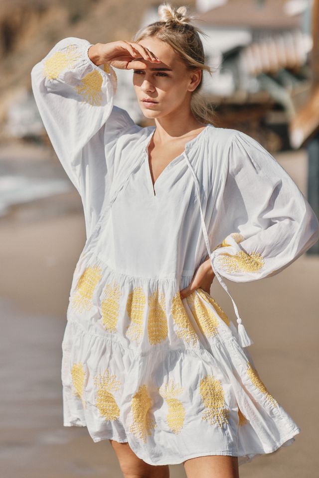 Seafolly Corsica Embroidery Tier Dress