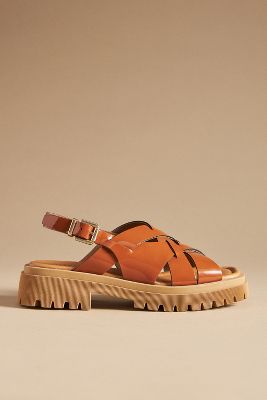Maeve Open-toe Fisherman Sandals In Yellow