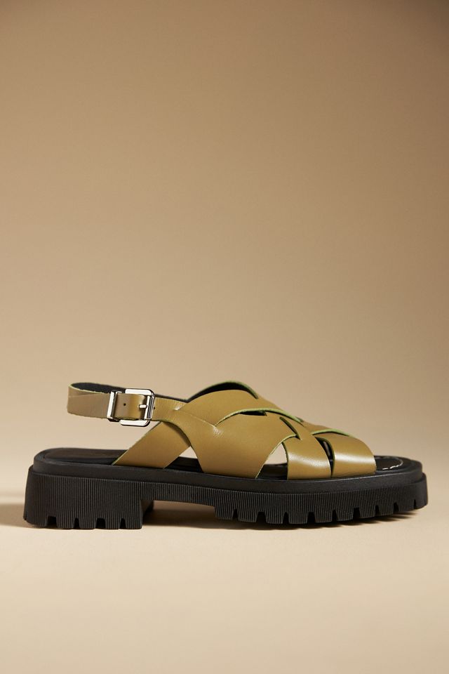 Maeve Open-Toe Fisherman Sandals