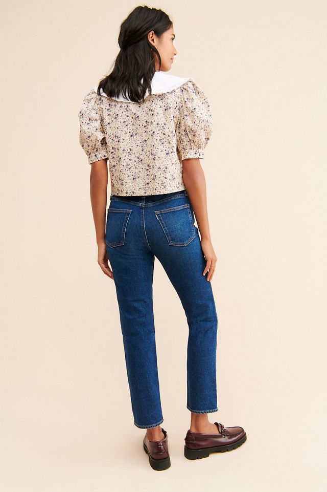 ASKK Mid Rise Blue Straight Leg Jeans #1