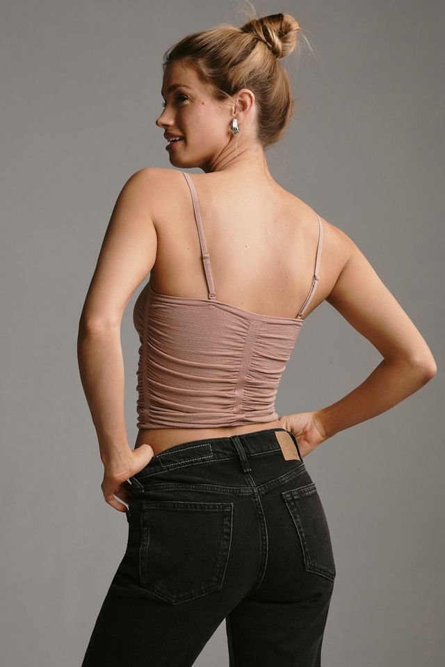 By Anthropologie Seamless Ruched Bandeau Top #1