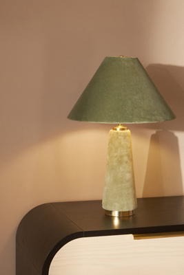 Anthropologie Lulu Table Lamp In Green