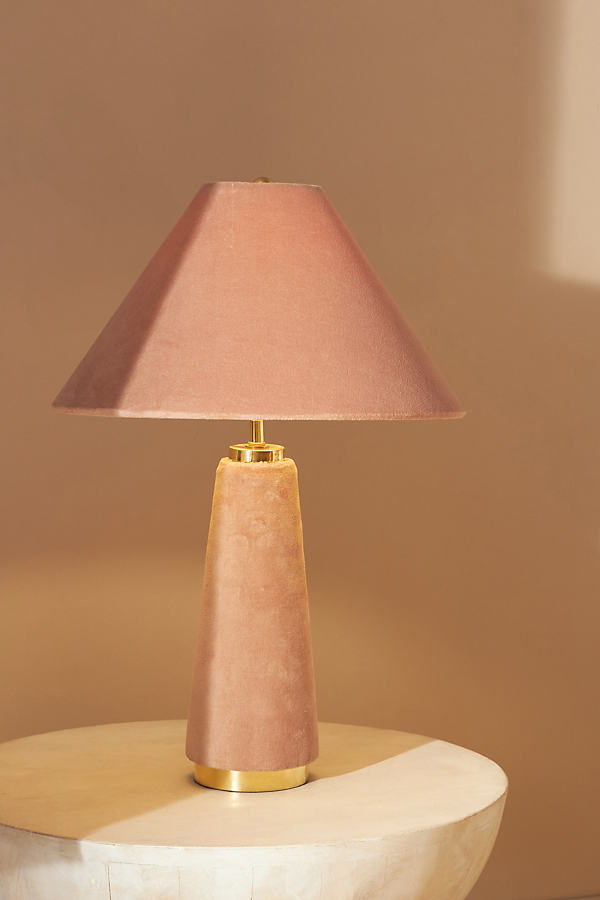 Anthropologie Lulu Table Lamp In Pink
