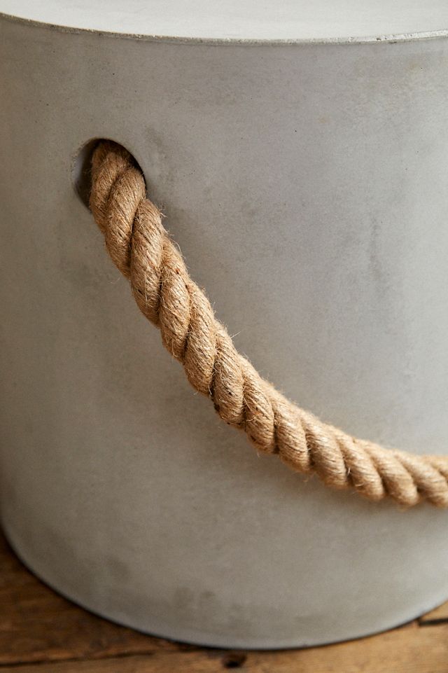 Rope Concrete Stool, Round #1