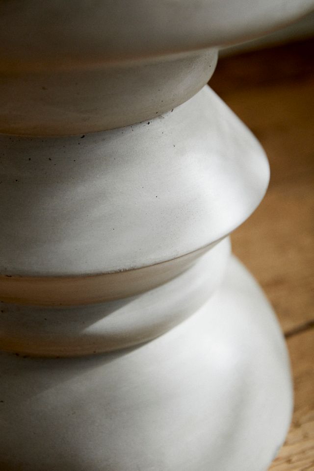 Curved Base Concrete Stool #2