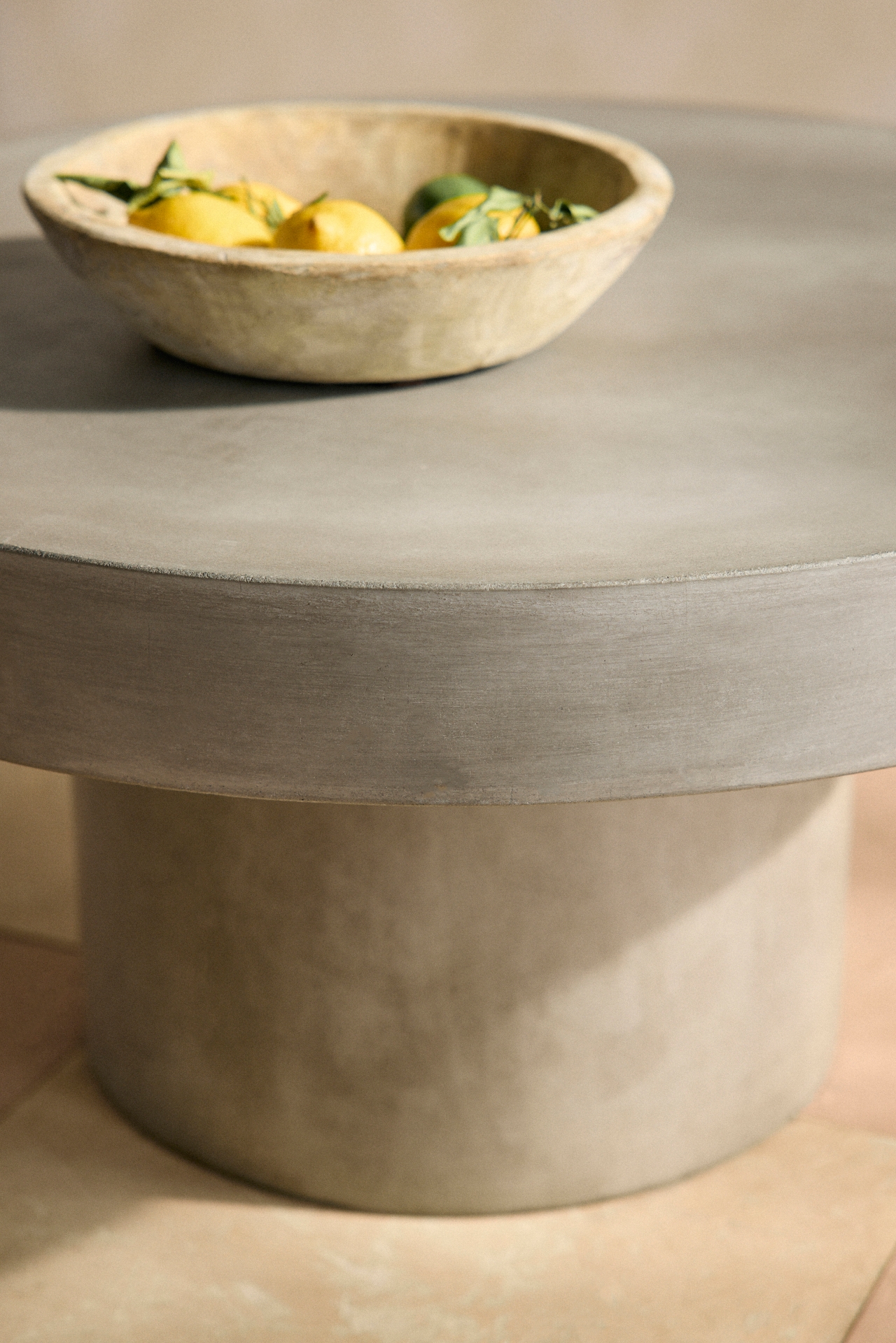 Concrete Pedestal Coffee Table